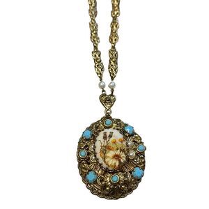 Vintage West Germany Filigree Necklace